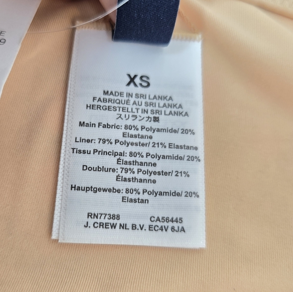J.Crew Factory High Waist Bikini Bottom & French Ruffle Bikini Top XS/S NWT New - Picture 5 of 13
